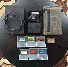 Analogue Pocket Black Handheld - 7 Games - 128 Sd - Case - Metroid Zelda Mario, used for sale  Shipping to South Africa