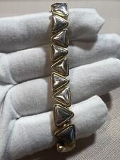Brazalete triangular de dos tonos Nina Ricci Paris de colección raro firmado. segunda mano  Embacar hacia Argentina