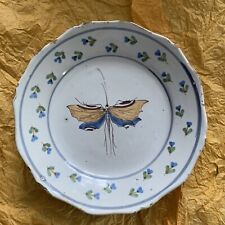 Assiette faïence papillon. d'occasion  Margency