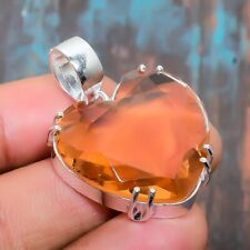 Morganite Gemstone Handmade Jewelry Pendant 1.58" W652 for sale  Shipping to South Africa