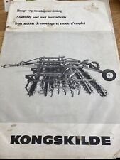 Kongskilde plough cultivator for sale  Shipping to Ireland
