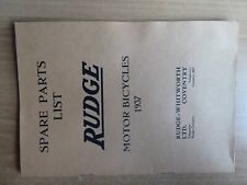 Rudge motor bicycles for sale  THATCHAM