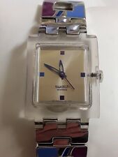 Swatch Originals Rare Vintage Square 'Hot Batik Purple' Watch  - SUBK147G for sale  Shipping to South Africa