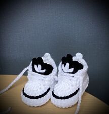 Sapatos de bebê de crochê feitos à mão botas de bebê de lã de crochê tênis chinelos treinadores comprar usado  Enviando para Brazil