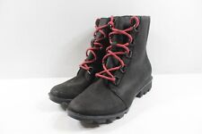 Sorel Phoenix Lace Waterproof Black Leather Boots Sz 10 [l-551], used for sale  Shipping to South Africa