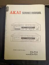 Usado, Cubierta de casete AKAI CS-F14 CS-F21 manual de servicio original TEAC Sansui Kenwood segunda mano  Embacar hacia Argentina
