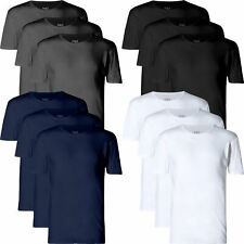3 Pack M&S Vest 100% Cotton Round Neck Lycra T Shirt Marks & Spencer Top Gym for sale  BURY