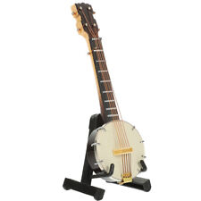 Banjo de madeira miniatura modelo simulação decoração banjo pequeno estojo banjo comprar usado  Enviando para Brazil