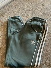 Adidas green joggers for sale  COLCHESTER