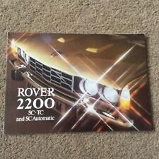 Rover car brochure for sale  IPSWICH