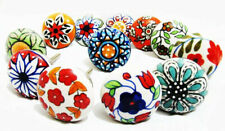 Knobs Lot Ceramic Door Handle Drawer cupboard wardrobe porcelain brass pull for sale  Shipping to South Africa