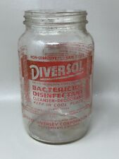 Frasco de vidro desinfetante bactericida Diversol vintage Diversey Corporation comprar usado  Enviando para Brazil