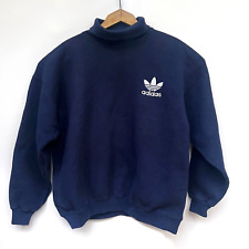 Used, Vintage Adidas Sweatshirt Blue Navy Mens Size M Turtle Neck Made In USA for sale  Shipping to South Africa