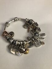 pandora bracelet with charms authentic Vintage 925 Sterling Silver 21 Chimes for sale  Shipping to South Africa