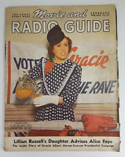 Usado, Vintage Guia de Cinema e Rádio Revista Semanal Gracie Allen 11-17 Maio 1940 comprar usado  Enviando para Brazil