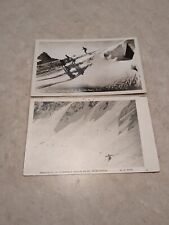 Cartão postal antigo antigo esqui Tuckerman Ravine Mt Washington Lodge telhado Rainier  comprar usado  Enviando para Brazil