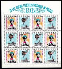 POLAND 1968 **MNH SC#1591/92 Sheet 75y POLISH PHILATELY na sprzedaż  PL