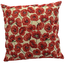 Poppies tapestry cushion for sale  WALLASEY