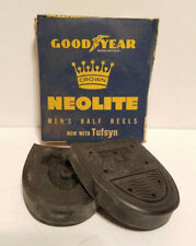 Usado, VINTAGE Novo Estoque Antigo GOODYEAR Crown Neolite MEIO SALTO Tufsyn 7-8 Preto e CAIXA comprar usado  Enviando para Brazil