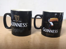 2x Guinness Black coffee mug harp & toucan with Arth Guinnefs Signature for sale  Shipping to Ireland