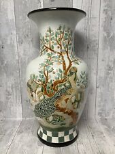 Asian vase peacocks for sale  EXETER