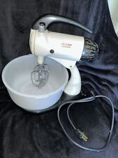 Sunbeam Mixmaster Vintage Batedeira de 10 Velocidades com Tigela Branca 2 Batedores TOTALMENTE TESTADO! comprar usado  Enviando para Brazil