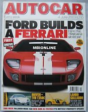 Autocar magazine june for sale  DARWEN