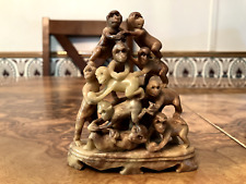 Soapstone figurine monkeys for sale  Orefield