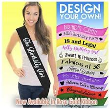 Personalised birthday sash for sale  Shipping to Ireland