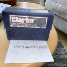 Clarke letter number for sale  CAMBERLEY