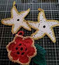 crochet christmas decorations for sale  IPSWICH