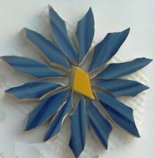 Prato de porcelana corte quebrado azulejo mosaico flor margarida grande 4" comprar usado  Enviando para Brazil