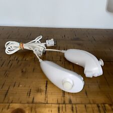 2x GENUINE Official Nintendo Wii Nunchuck White WORKING / TESTED Works on Wii U for sale  Shipping to South Africa