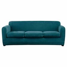 Usado, Capa Ultimate Stretch Chenille ajuste certo sofá tamanho azul-petróleo lavável 4 peças F comprar usado  Enviando para Brazil