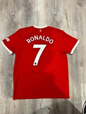 Adidas Manchester United Home Kit 2021-2022 Of Ronaldo Number 7 Size Large for sale  Shipping to South Africa