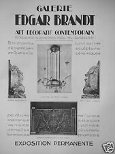 Publicité 1927 galerie d'occasion  Compiègne