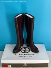 Botas femininas GIANI BERNINI marrom escuro raiven joelho alto zíper lateral tamanho-6,5M comprar usado  Enviando para Brazil