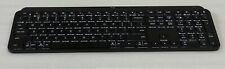 Teclado Logitech MX Keys Advanced sem fio iluminado preto, teclas de LED com iluminação traseira, usado comprar usado  Enviando para Brazil