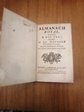 Almanach royal 1775 d'occasion  Laroquebrou