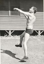Foto de físico masculino vintage década de 1940 bonita SOLDADO LISO BRONZEADO sem camisa gay int comprar usado  Enviando para Brazil