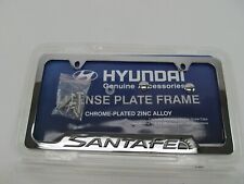 NOVO GENUÍNO Suporte de Quadro de Placa de Licença Cromado OEM Para 2005-2023 Hyundai Santa Fe comprar usado  Enviando para Brazil