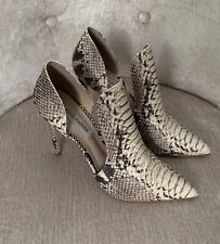 Steve Madden Women’s Snake Skin Stilettos 5" Heel Pointed Toe Stylish Size 8M, used for sale  Shipping to South Africa
