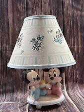 Usado, Lámpara de mesa vintage Mickey & Minnie Mouse luz nocturna con sombra probada y funcionando segunda mano  Embacar hacia Argentina
