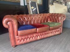 Seater leather chesterfield for sale  NEWCASTLE UPON TYNE