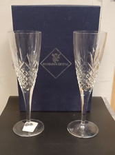 2 Edinburgh crystal champagne glasses in original box #4416 for sale  Shipping to South Africa