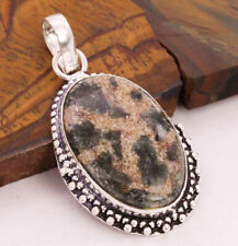 Seraphinite 925 Silver Plated Handmade Pendant of 2" for sale  Shipping to South Africa