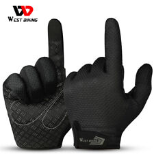Luvas esportivas WEST BIKING respiráveis para ciclismo dedo inteiro tela sensível ao toque, usado comprar usado  Enviando para Brazil