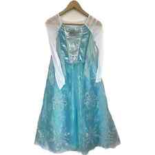 Fantasia Vestido Azul Frozen Elsa Meninas Disney Store Tamanho 9/10 Musical Cantando comprar usado  Enviando para Brazil