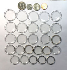 26 NEW ROUND PLASTIC WATCH CRYSTALS 32.4 - 24.6mm for sale  Shipping to South Africa