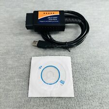 ELM327 OBDII INTERFACE V1.5 USB Car Scanner Diagnostic Auto Scan Tool Cable   EL, used for sale  Shipping to South Africa